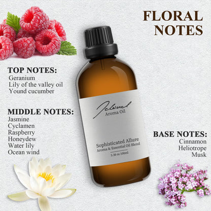 JCLOUD Sophisticated Allure Hilton-Inspired Diffuser Oil - Jasmine & Cinnamon, 100mL