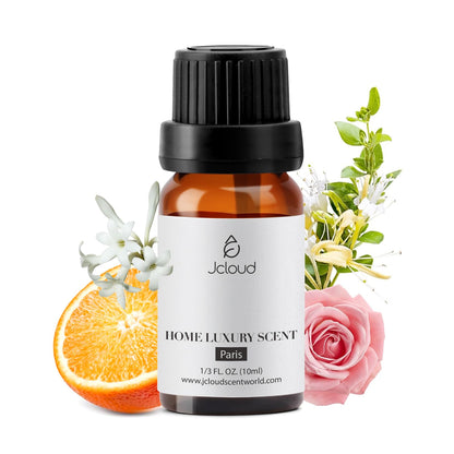 JCLOUD Paris Essential Oil for Diffuser – Luxury Hotel Scent with Rose, Jasmine & Honeysuckle (10mL)