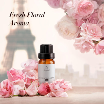 JCLOUD Paris Essential Oil for Diffuser – Luxury Hotel Scent with Rose, Jasmine & Honeysuckle (10mL)