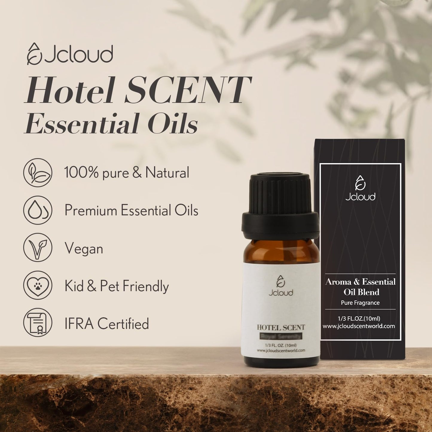 JCLOUD Royal Serenity Essential Oil – Luxury Hotel Scent Diffuser Oil (10mL)