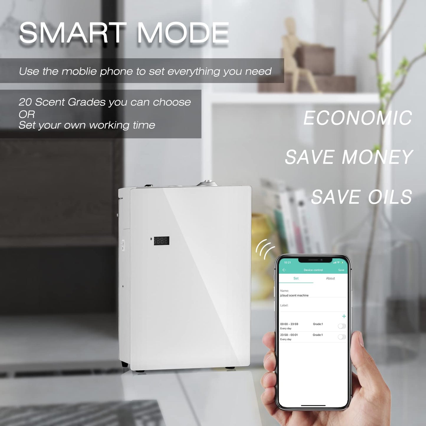 JCLOUD Smart Scent Air Machine Pro – Cold Air Diffuser 500ml