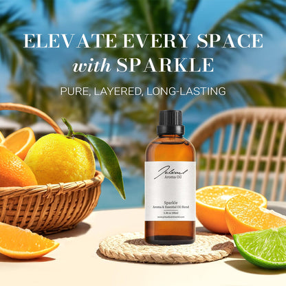 JCLOUD Sparkle Hotel Diffuser Oil | Luxury Natural Essential Oils for Home & Waterless Diffusers – 3.38 Fl Oz