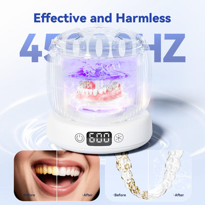 2025 JEDIA Ultrasonic Retainer Cleaner – 4 Modes, 45kHz, 180ml