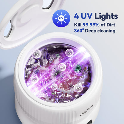 2025 JEDIA Ultrasonic Retainer Cleaner – 45kHz, 180ml, 4 Modes