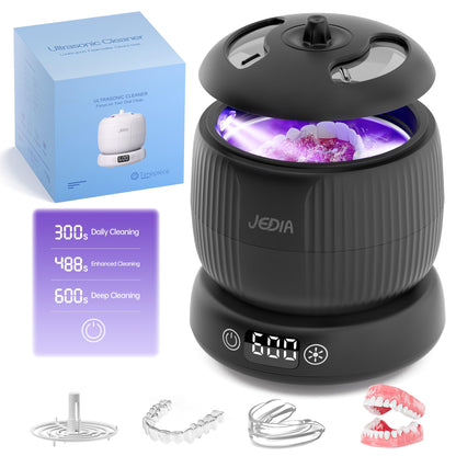 JEDIA 2025 Ultrasonic Retainer Cleaner – 45kHz, 4 Modes, 180ml