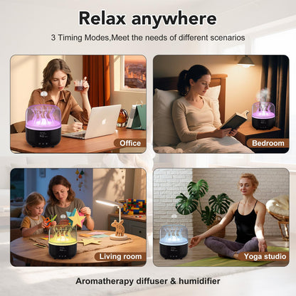 Jellyfish Humidifier Diffuser 280ml with Remote – Quiet Ultrasonic, 7-Color LED