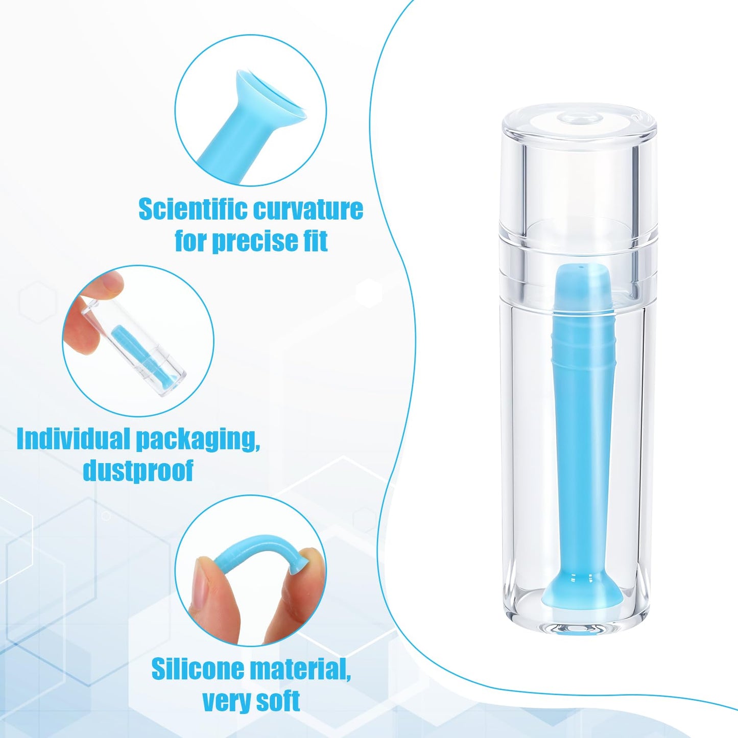 JIEYAO 6Pcs Contact Lens Remover Tool – Silicone Eye Suction Cup for RGP Scleral Lenses