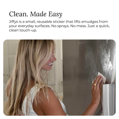 Jiffys Restickable Cleaning Pads – Reusable & Washable Multi-Surface Cleaner for Home & Kitchen, Ivory