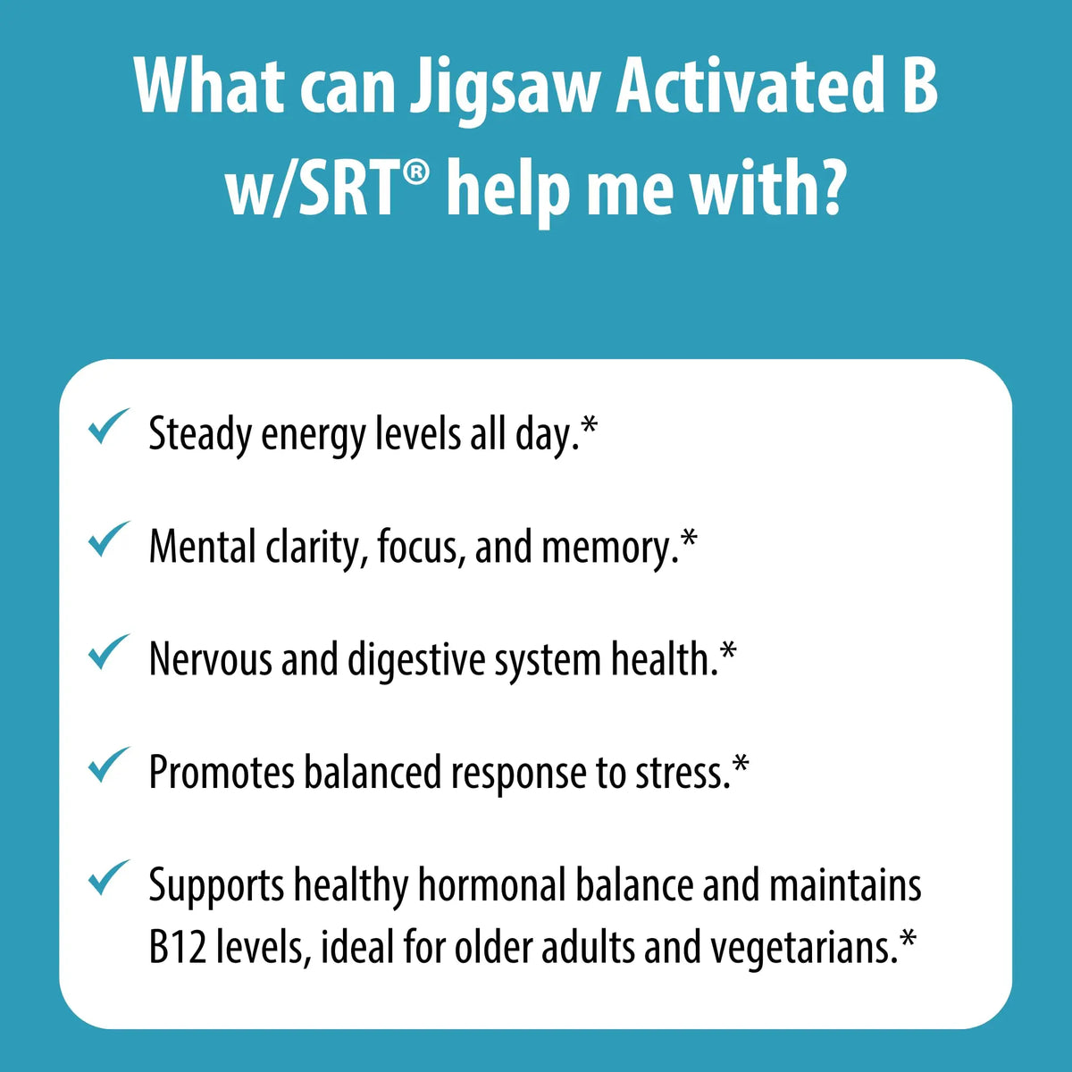 Jigsaw Health Activated B w/SRT | Supports Nervous System & Energy | 120 Tablets BritishVita | Premium UK Vitamins & Wellness Supplements