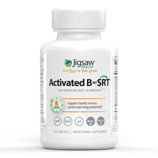 Jigsaw Health Activated B w/SRT | Supports Nervous System & Energy | 120 Tablets BritishVita | Premium UK Vitamins & Wellness Supplements