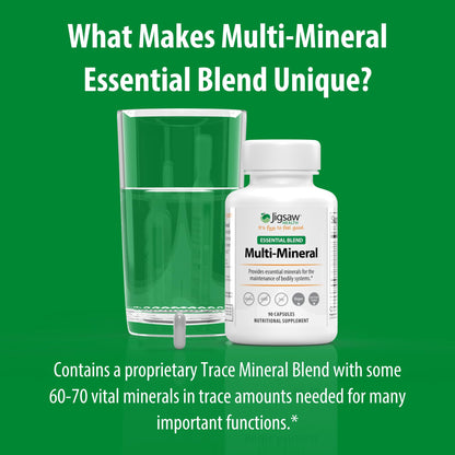 Jigsaw Health Multi-Mineral Essential Blend – 90 Capsules | 90 Servings