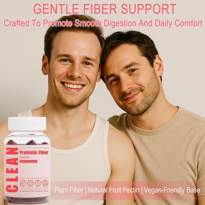 JINMAO Clean Fiber Gummies for Men – Prebiotic Fiber Gummy for Digestive Health | 60 Gummies