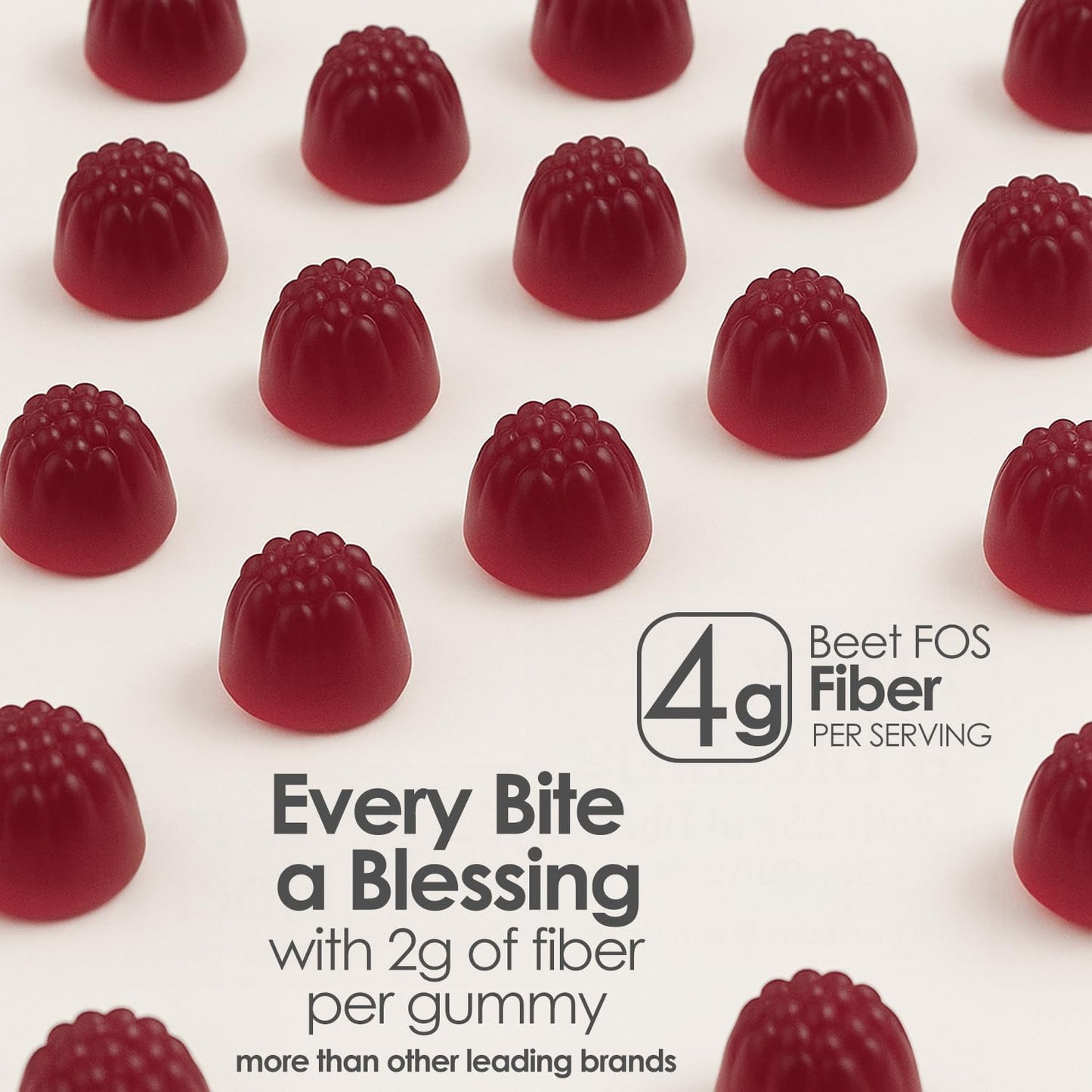 JINMAO Clean Fiber Gummies for Men – Prebiotic Fiber Gummy for Digestive Health | 60 Gummies