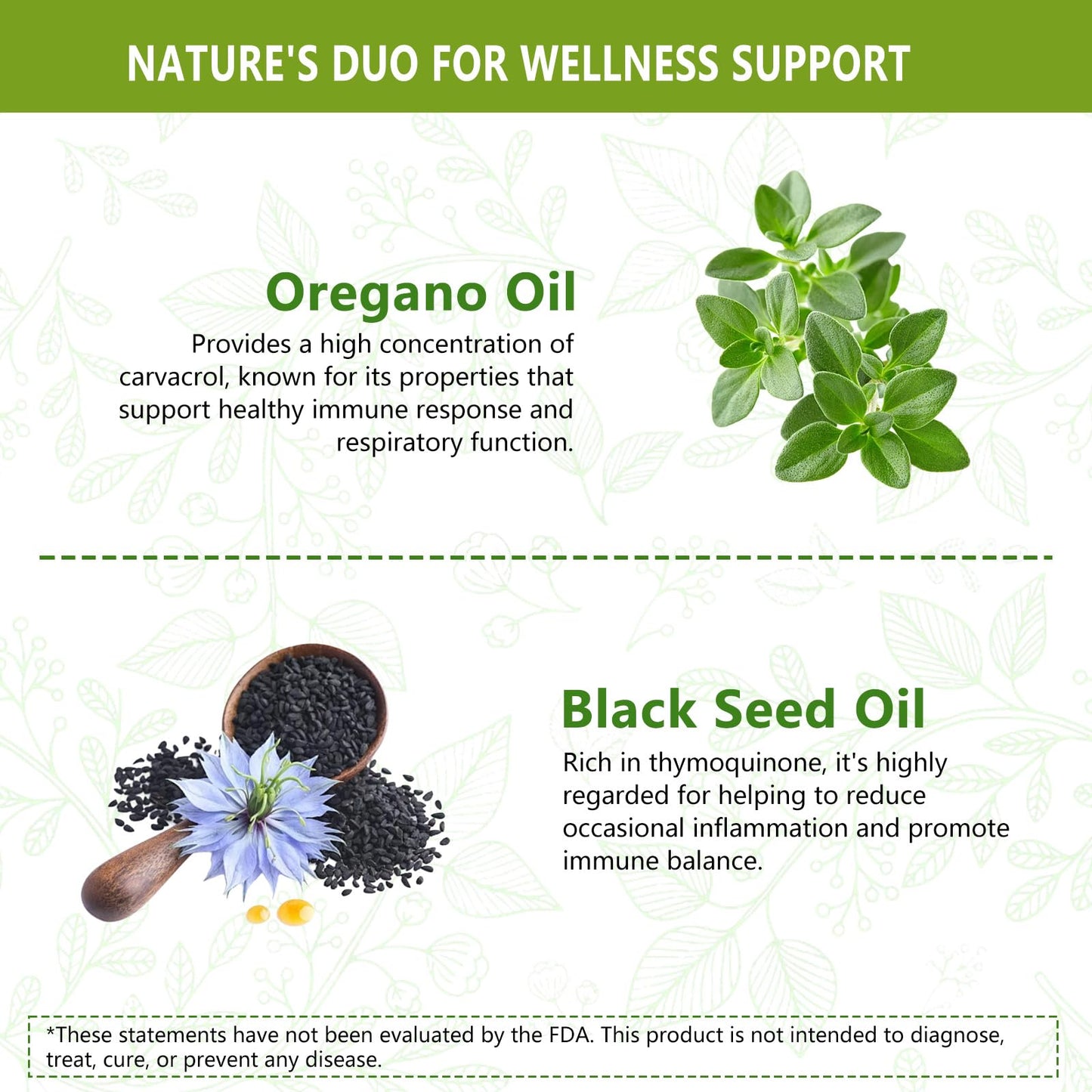 JJBONG Oil of Oregano with Black Seed Oil – 6000 mg, 300 Softgels, Immune Support