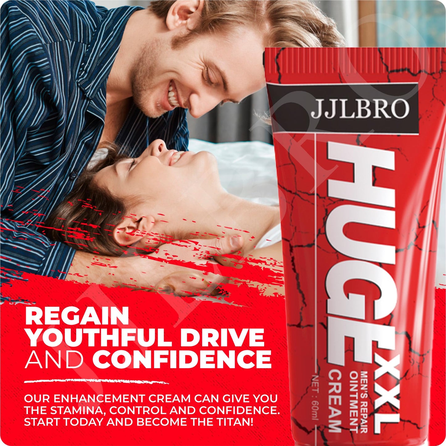 Male Enhancement Cream-Oil for Men – JJLBRO Huge XXL | Size & Performance Gel