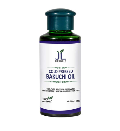 JL Herbals Bakuchi Oil 100ml (3.5 fl oz) | Pure Cold-Pressed Babchi Oil (Psoralea corylifolia)