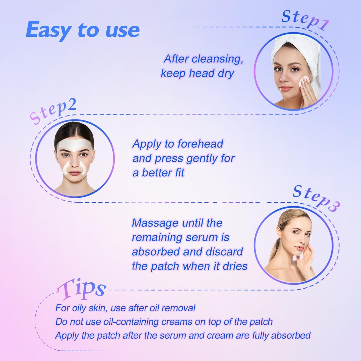 JNTTSSP Smile Line & Forehead Wrinkle Patches - Anti-Wrinkle, 36 Packs