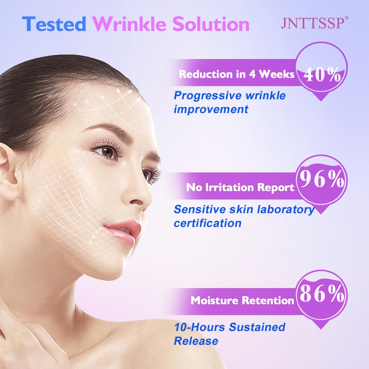 JNTTSSP Forehead Wrinkle Patches - Collagen & Vitamin E Patches (12 Packs)