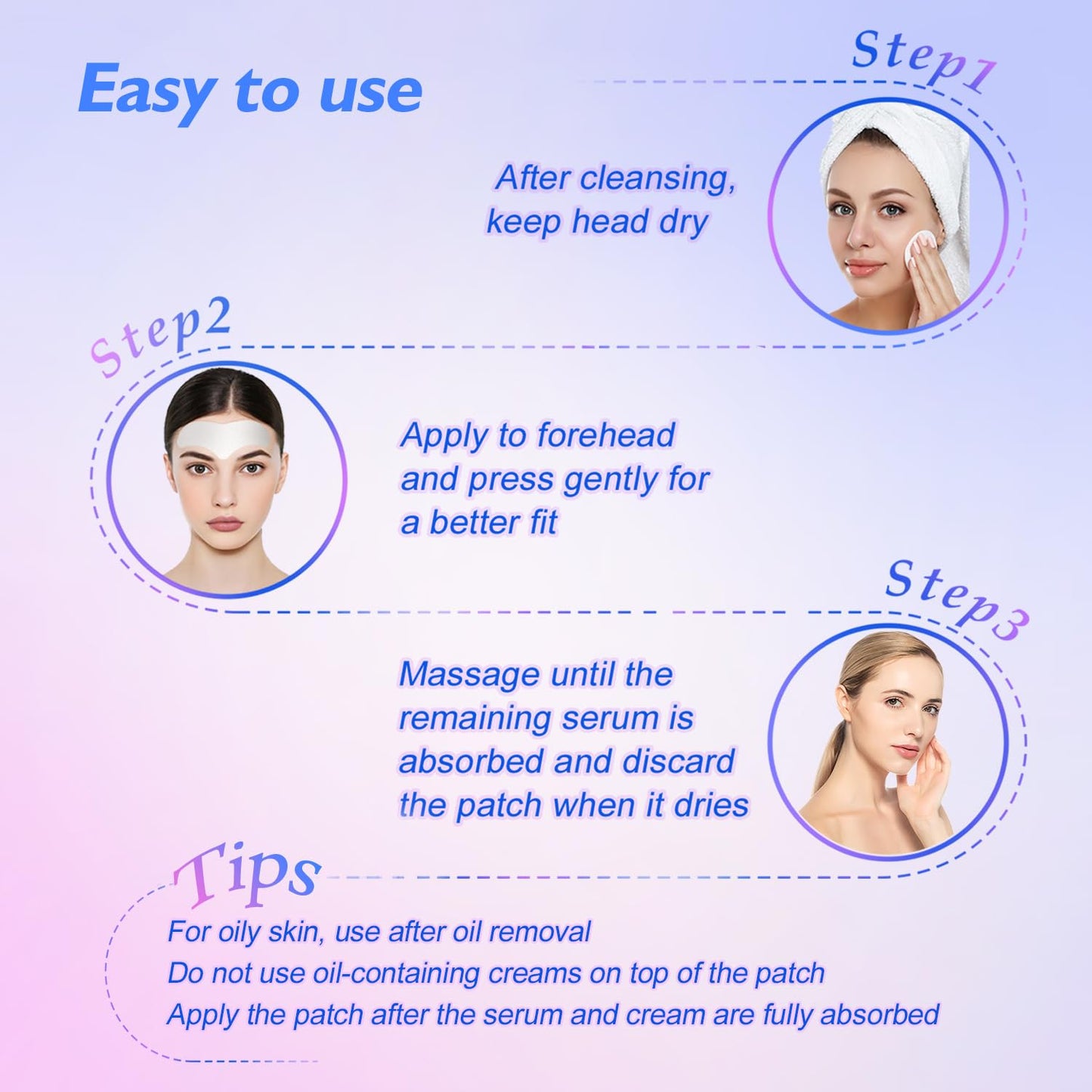 JNTTSSP Forehead Wrinkle Patches - Collagen & Vitamin E Patches (12 Packs)