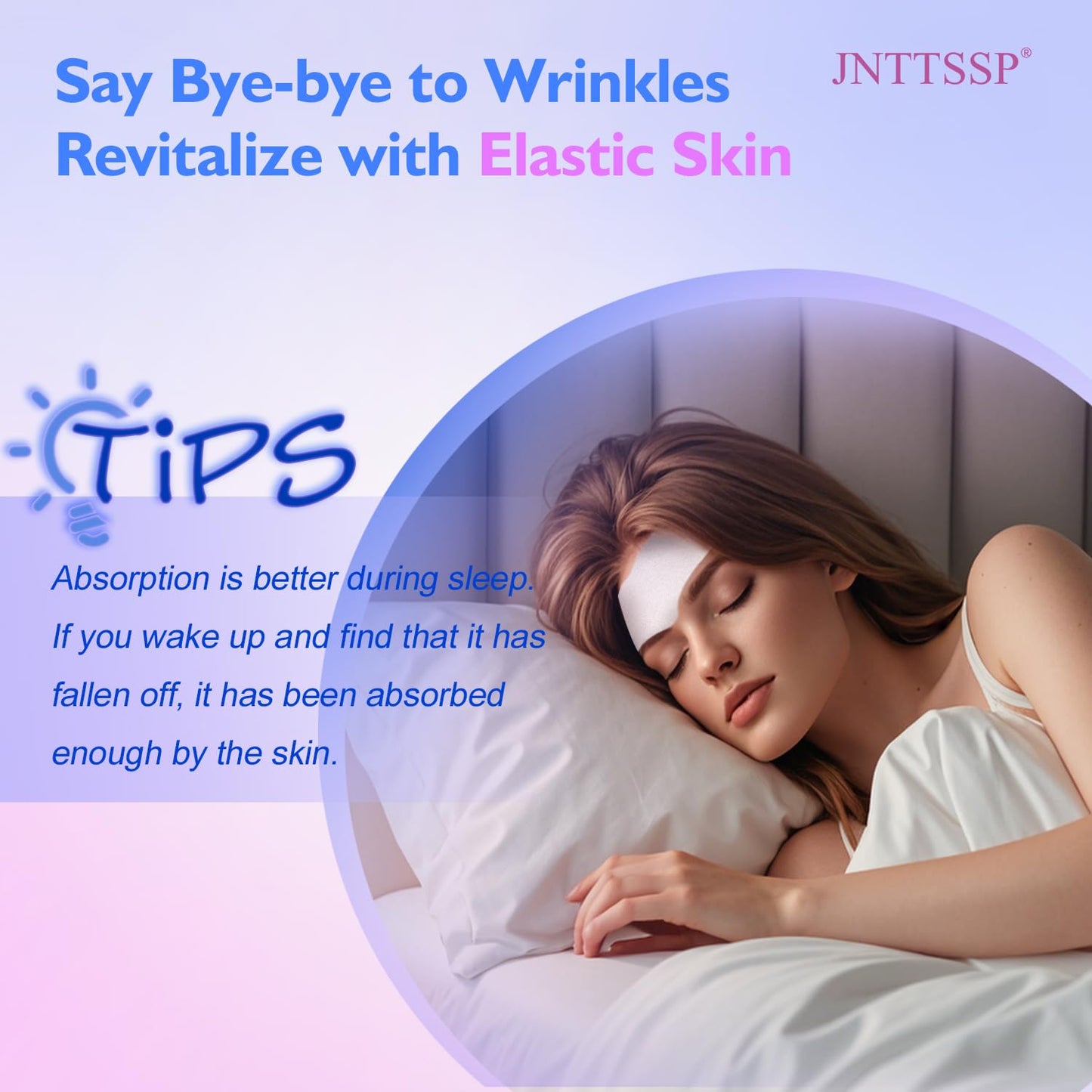 JNTTSSP Forehead Wrinkle Patches - Collagen & Vitamin E Patches (12 Packs)