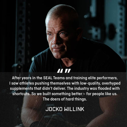 Jocko Fuel Creatine Stick Packs – Travel-Size Creatine Monohydrate, 30 Servings, Unflavored