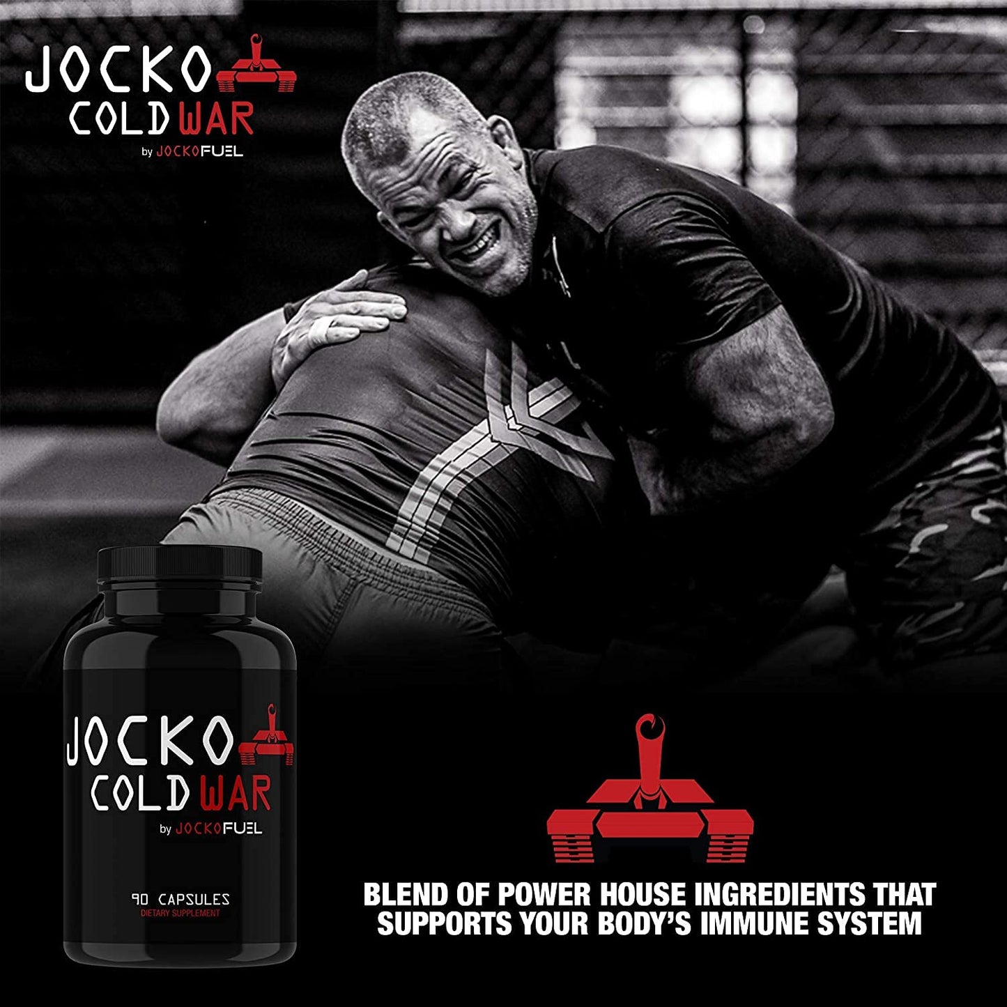Jocko Fuel Immune Support Supplement – Elderberry, Zinc & Vitamin C | 90 Capsules