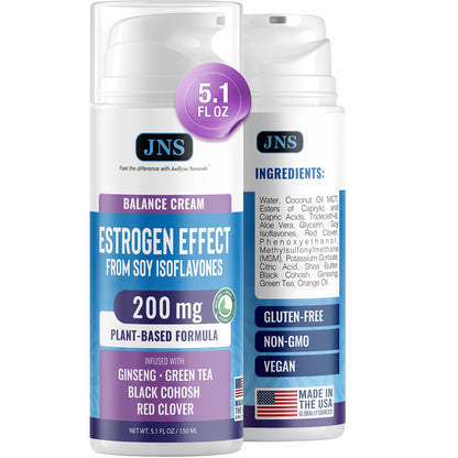 Joellyne Naturals Phytoestrogen Cream – Soy Isoflavones & Herbal Extracts, 5.1 oz