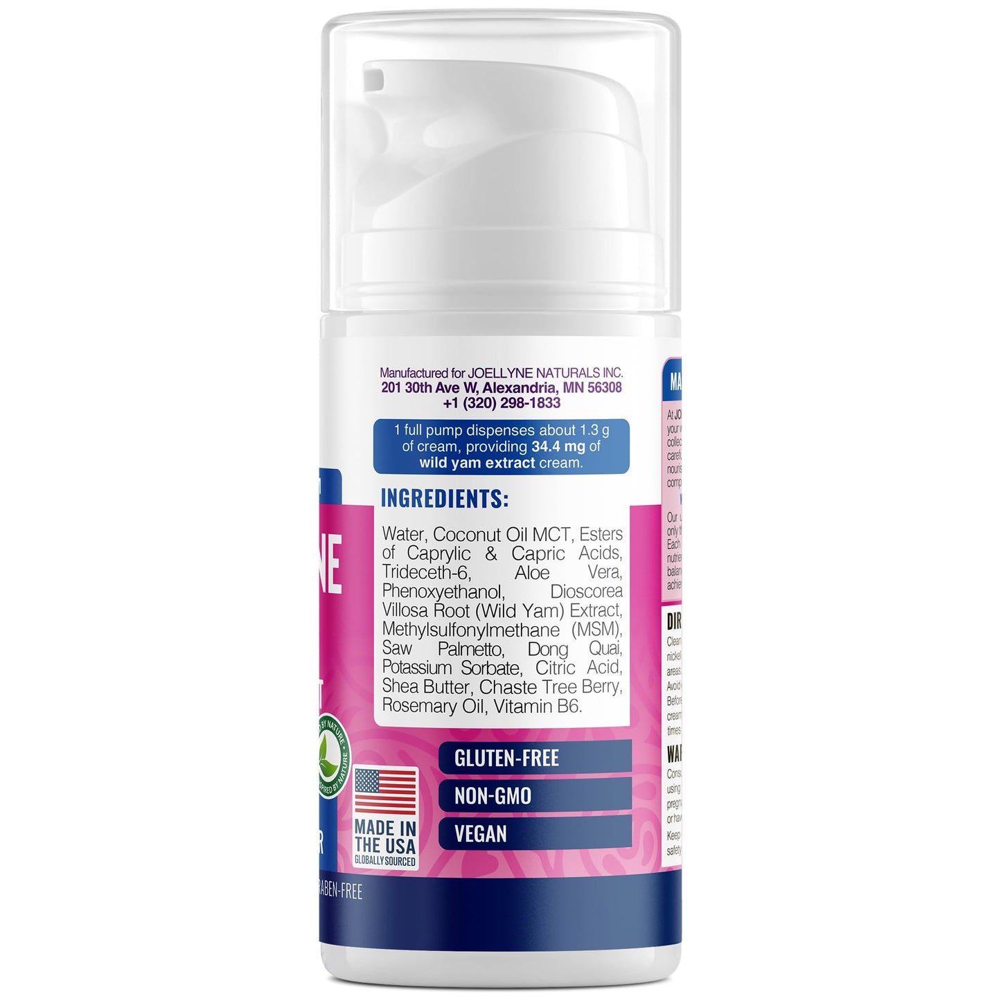 Joellyne Naturals Wild Yam & Dong Quai Cream 3000 mg – 3.4 oz