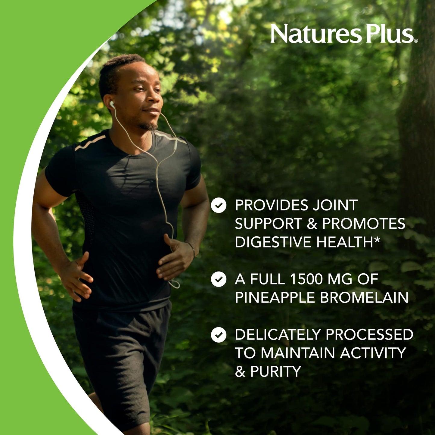 Nature's Plus Ultra Bromelain 1500 mg - 60 Tablets | Digestive & Joint Support