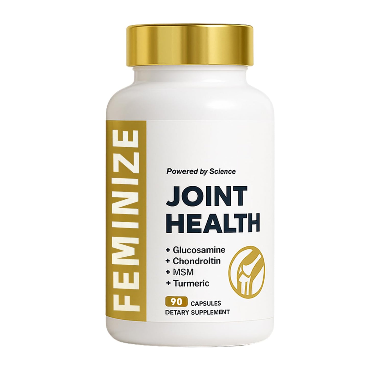 Joint Support Supplement for Women and Men – Glucosamine, Chondroitin, MSM & Turmeric | 90 Capsules