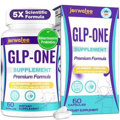 Jorrwatee GLP ONE Probiotic — 14-in-1 for Digestion, Energy & Gut Health, 60 Counts