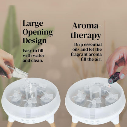 Essential Oil Diffuser by JOYFULNEST CO. – Dancing Jellyfish, 7 LED Lights, Remote & Auto-Off