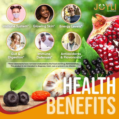 Joyli Sugar-Free Superfruit Gummies – Adult Multivitamin for Immunity & Energy
