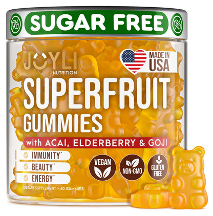 Joyli Sugar-Free Superfruit Gummies – Adult Multivitamin for Immunity & Energy