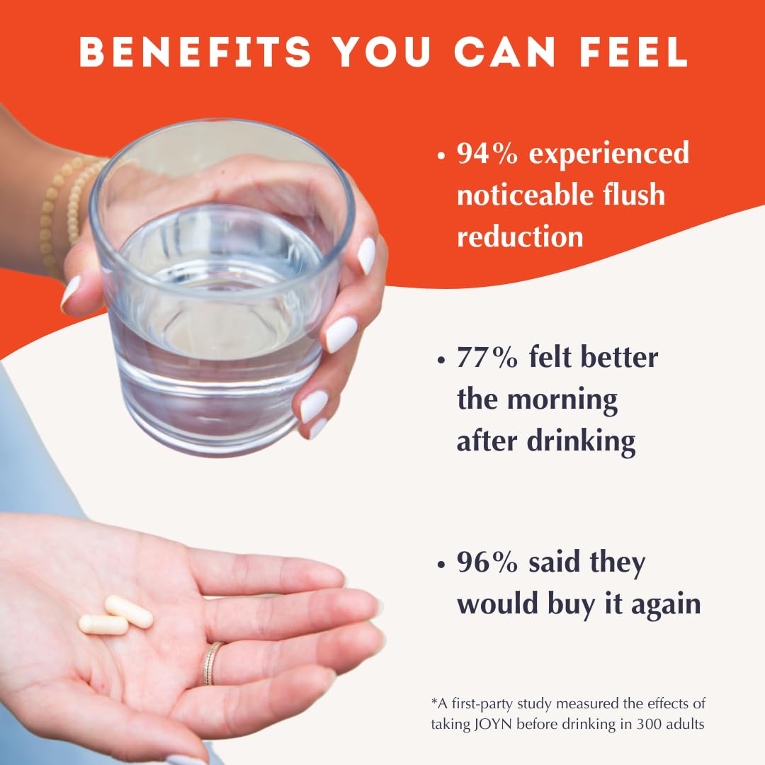 JOYN Alcohol Flush Relief & Liver Support | Detox & Asian Glow | 10 Servings
