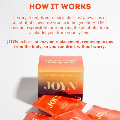 JOYN Alcohol Flush Relief & Liver Support | Detox & Asian Glow | 10 Servings
