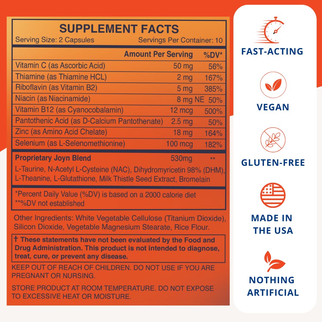 JOYN Alcohol Flush Relief & Liver Support | Detox & Asian Glow | 10 Servings
