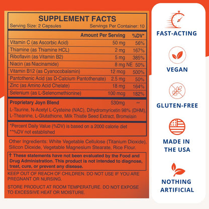 JOYN Alcohol Flush Relief & Liver Support | Detox & Asian Glow | 10 Servings