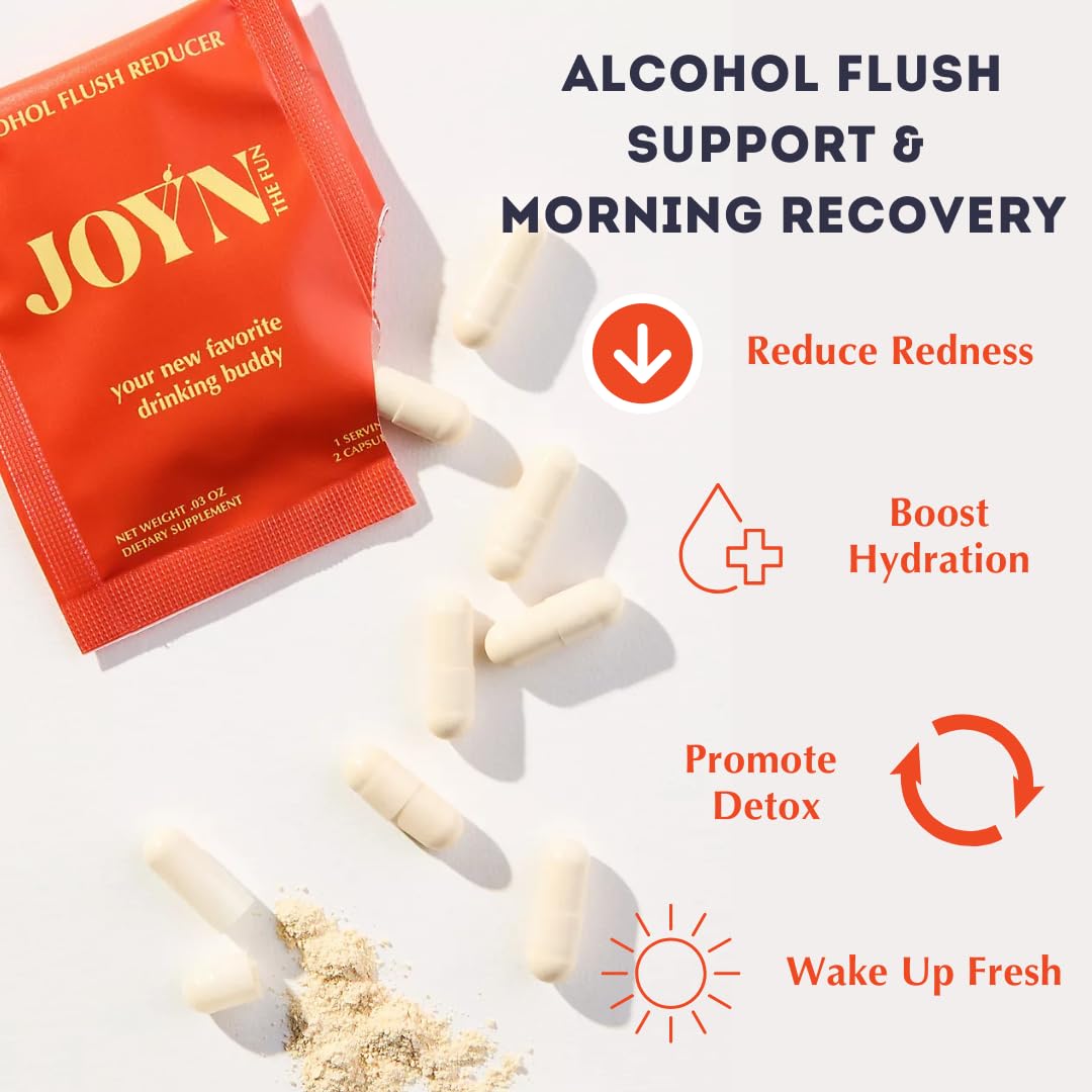 JOYN Alcohol Flush Relief & Liver Support | Detox & Asian Glow | 10 Servings