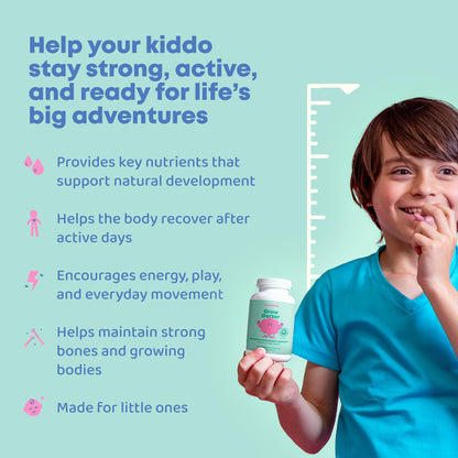 JoySpring Growth Vitamins for Teens & Kids – Height Support, Sugar Free