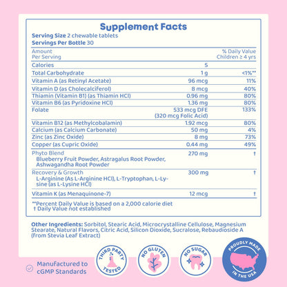 JoySpring Growth Vitamins for Teens & Kids – Height Support, Sugar Free
