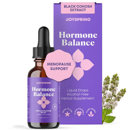 JoySpring Hormone Balance for Women - Black Cohosh, Menopause & PMS Relief