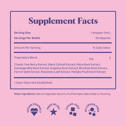 JoySpring Hormone Balance for Women - Black Cohosh, Menopause & PMS Relief