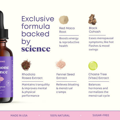 JoySpring Hormone Balance for Women - Black Cohosh, Menopause & PMS Relief