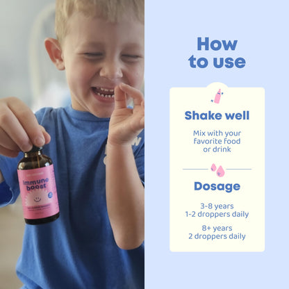 JoySpring Immune Drops – Kids & Family Immune Support Liquid (2 fl oz) with Echinacea, Elderberry