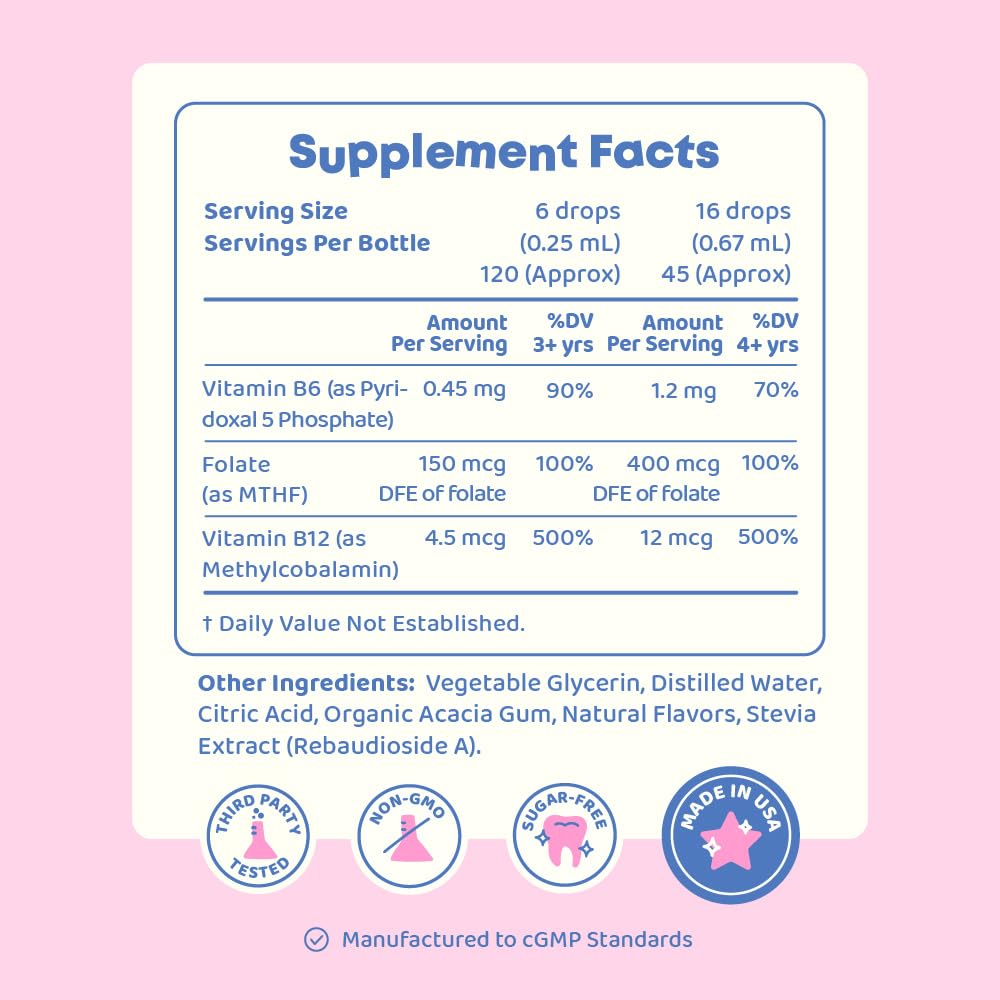JoySpring MethylBee for Kids — 5-MTHF + Methyl B12 + P5P | Berry Lemonade Drops