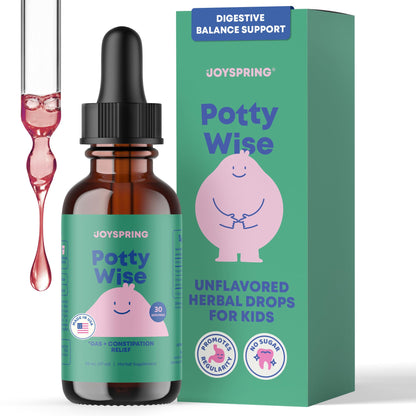 JoySpring Potty Wise Drops — Natural, Gentle Constipation Relief for Kids