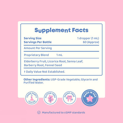 JoySpring Potty Wise – Gentle Digestive Support for Kids with Senna & Elderberry