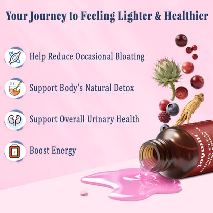 Joywiit Kidney Cleanse Drops – 14-in-1 Liver & Kidney Support, Mixed Berry 60 mL