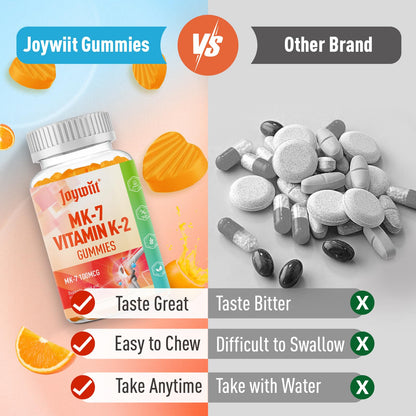 Joywiit Vitamin K2 MK-7 Gummies 100mcg – Extra Strength, Vegan